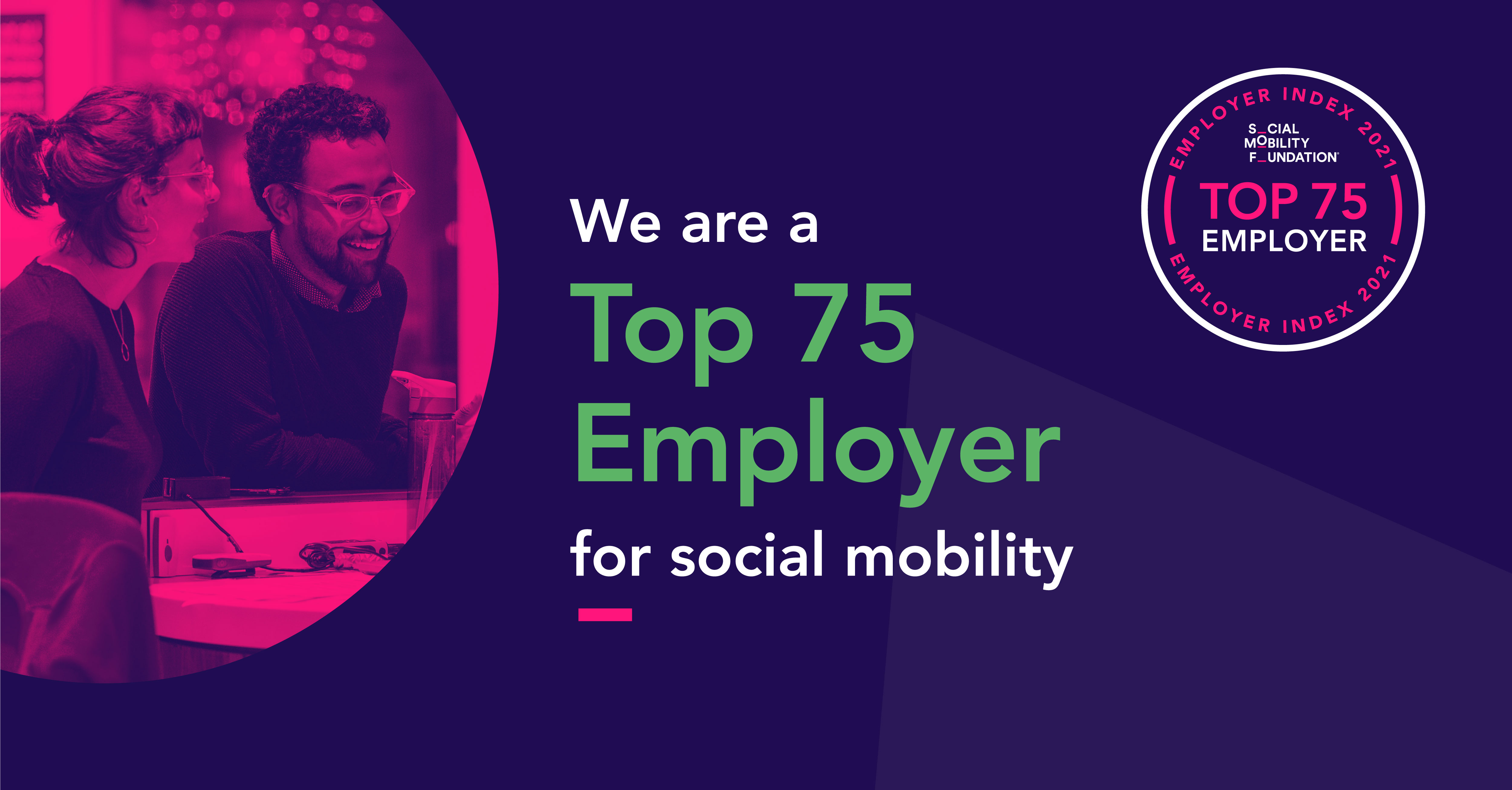 Mears Ranked as a Top 75 employer in 2021 for Social Mobility Mears